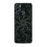 Kılıfland Tecno Pova Neo ile Uyumlu Silikon Kılıf, Sarmaşık Desen, Yeşil