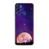 Kılıfland Tecno Pova Neo Kılıf, Boutique Baskılı, Mor Ay ve Yıldız Tasarımı