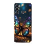 Kılıfland Tecno Pova Neo Kılıf, Boutique Baskılı, Rengarenk Kelebek Desenli
