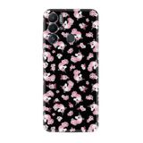 Kılıfland Tecno Pova Neo Kılıf, Silikon, Desenli Baskılı, Unicorn Flowers, Siyah