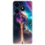 Kılıfland Tecno Spark 10 Pro ile Uyumlu Kılıf, Hayat Serisi, Desenli Astronot Power, Silikon, Çok Renkli