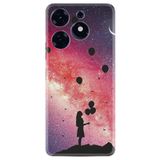Kılıfland Tecno Spark 10 Pro ile Uyumlu Kılıf, Silikon, Resimli Desenli Baskılı, Pembe
