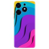Kılıfland Tecno Spark 10 Pro ile Uyumlu Silikon Kılıf, Desen Özel Seri, Renkli