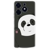 Kılıfland Tecno Spark 10 Pro ile Uyumlu Silikon Kılıf, Hello Panda Desen, Renk232