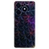 Kılıfland Tecno Spark 10 Pro ile Uyumlu Silikon Kılıf, Renkli Prizmalar Deseni