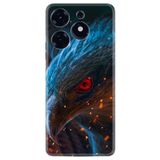 Kılıfland Tecno Spark 10 Pro ile Uyumlu Silikon Kılıf, Şahin Desen, Renkli
