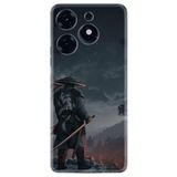 Kılıfland Tecno Spark 10 Pro ile Uyumlu Silikon Kılıf, Warrior Desen, Siyah