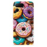 Kılıfland Tecno Spark 10 Pro Kılıf, Boutique Baskılı Donut Desenli, Renkli