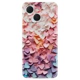 Kılıfland Tecno Spark 10 Pro Kılıf, Boutique Baskılı, Renkli Kalpler, Çok Renkli