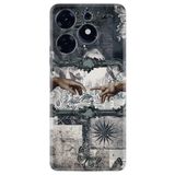 Kılıfland Tecno Spark 10 Pro Kılıf, Hayat Serisi, Desenli Kesişen Eller
