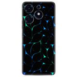 Kılıfland Tecno Spark 10 Pro Kılıf, Silikon, Desen Özel Seri Naif Çizgiler, Siyah