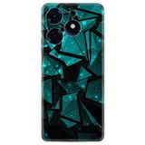 Kılıfland Tecno Spark 10 Pro Kılıf, Silikon, Desenli Baskılı, Green Prizmas