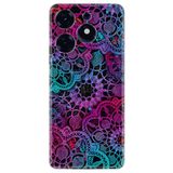 Kılıfland Tecno Spark 10 Pro Kılıf, Silikon, Renkli Mandala Desen