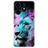 Kılıfland Tecno Spark 10 Pro Silikon Kılıf, Desen Özel Seri, Pink Blue Leon
