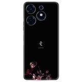 Kılıfland Tecno Spark 10 Pro Uyumlu Silikon Kılıf, Desen Özel Seri Love, Siyah