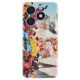 Kılıfland Tecno Spark 20 / Spark 20C ile Uyumlu Silikon Kılıf, Çiçek Desen, Renkli