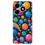 Kılıfland Tecno Spark 20C Kılıf, Boutique Baskılı, Renkli Balonlar Desenli