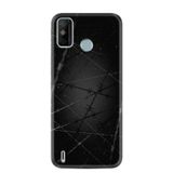 Kılıfland Tecno Spark 6 Go ile Uyumlu Silikon Kılıf, Dikenli Tel Desen, Siyah