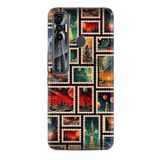 Kılıfland Tecno Spark 7 Pro ile Uyumlu Kılıf, Hayat Serisi Desenli Posta Pulları, Silikon, Renkli