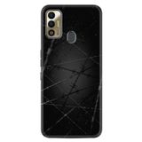 Kılıfland Tecno Spark 7T ile Uyumlu Silikon Kılıf, Dikenli Tel Desen, Siyah