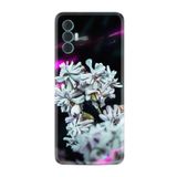 Kılıfland Tecno Spark 8 Pro ile Uyumlu Kılıf, Resimli Desenli Silikon, Platinium Series, Beyaz Çiçekler