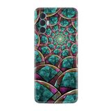 Kılıfland Tecno Spark 8 Pro ile Uyumlu Kılıf, Resimli Desenli, Silikon, Platinium Series, Circles, Turkuaz-Mor