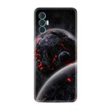 Kılıfland Tecno Spark 8 Pro ile Uyumlu Kılıf, Resimli Desenli Silikon, Platinium Series, Dark World