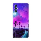 Kılıfland Tecno Spark 8 Pro ile Uyumlu Kılıf, Resimli Desenli, Silikon, Platinium Series, Purple Way