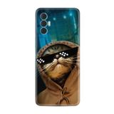Kılıfland Tecno Spark 8 Pro ile Uyumlu Kılıf, Resimli Desenli Silikon, Platinium Series, Troll Cat, Çok Renkli