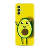 Kılıfland Tecno Spark 8 Pro ile Uyumlu Kılıf, Silikon, Platinium Series, Sevimli Avokado Desenli, Sarı