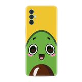 Kılıfland Tecno Spark 8 Pro ile Uyumlu Silikon Kılıf, Avo Şekerto Deseni, Sarı-Yeşil