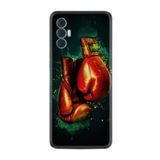 Kılıfland Tecno Spark 8 Pro ile Uyumlu Silikon Kılıf, Boks Eldiveni Desen, Siyah
