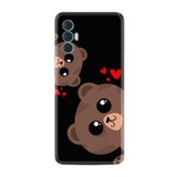 Kılıfland Tecno Spark 8 Pro ile Uyumlu Silikon Kılıf, Desen Özel Seri Love Animals, Siyah