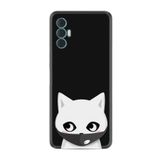 Kılıfland Tecno Spark 8 Pro ile Uyumlu Silikon Kılıf, Desen Özel Seri, Pandemi Cat, Siyah