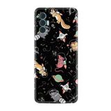 Kılıfland Tecno Spark 8 Pro ile Uyumlu Silikon Kılıf, Desen Özel Seri Planet Animals, Siyah