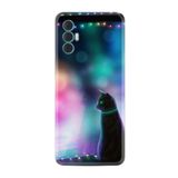 Kılıfland Tecno Spark 8 Pro ile Uyumlu Silikon Kılıf, Desen Özel Seri Window Cat, Renkli