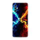 Kılıfland Tecno Spark 8 Pro ile Uyumlu Silikon Kılıf, Desen, Red Blue Leon
