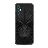 Kılıfland Tecno Spark 8 Pro ile Uyumlu Silikon Kılıf, Desenli Baskılı, Black Fox, Siyah