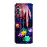 Kılıfland Tecno Spark 8 Pro ile Uyumlu Silikon Kılıf, Finger Planet Tasarımı, Renkli