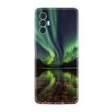 Kılıfland Tecno Spark 8 Pro ile Uyumlu Silikon Kılıf, Kuzey Işıkları Desenli Baskılı