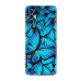 Kılıfland Tecno Spark 8 Pro ile Uyumlu Silikon Kılıf, Mavi Kelebek Desenli Baskılı