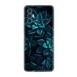 Kılıfland Tecno Spark 8 Pro ile Uyumlu Silikon Kılıf, Mistik Çiçekler Deseni, Siyah