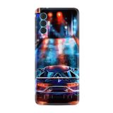 Kılıfland Tecno Spark 8 Pro ile Uyumlu Silikon Kılıf, Neon Cars Deseni