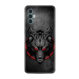 Kılıfland Tecno Spark 8 Pro ile Uyumlu Silikon Kılıf, Platinium Series, Dark Wolf Desenli, Siyah