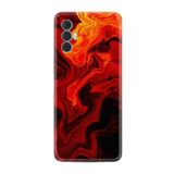 Kılıfland Tecno Spark 8 Pro ile Uyumlu Silikon Kılıf, Red Orange Zigzag Desen