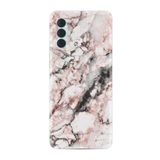 Kılıfland Tecno Spark 8 Pro ile Uyumlu Silikon Kılıf, Renkli Mermer Desenli, Baskılı