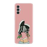 Kılıfland Tecno Spark 8 Pro ile Uyumlu Silikon Kılıf, Resimli Desenli Baskılı, Pembe, Dog And Girl