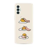 Kılıfland Tecno Spark 8 Pro ile Uyumlu Silikon Kılıf, Resimli Desenli Baskılı, Sweety Egg, Krem