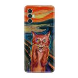Kılıfland Tecno Spark 8 Pro ile Uyumlu Silikon Kılıf, Sanat Tasarımı, Kedi Baskılı
