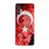 Kılıfland Tecno Spark 8 Pro ile Uyumlu Silikon Kılıf, Türk Bayrağı Baskılı, Kırmızı